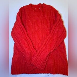 American Eagle Outfitters Vibrant Red Crew Neck Sweater